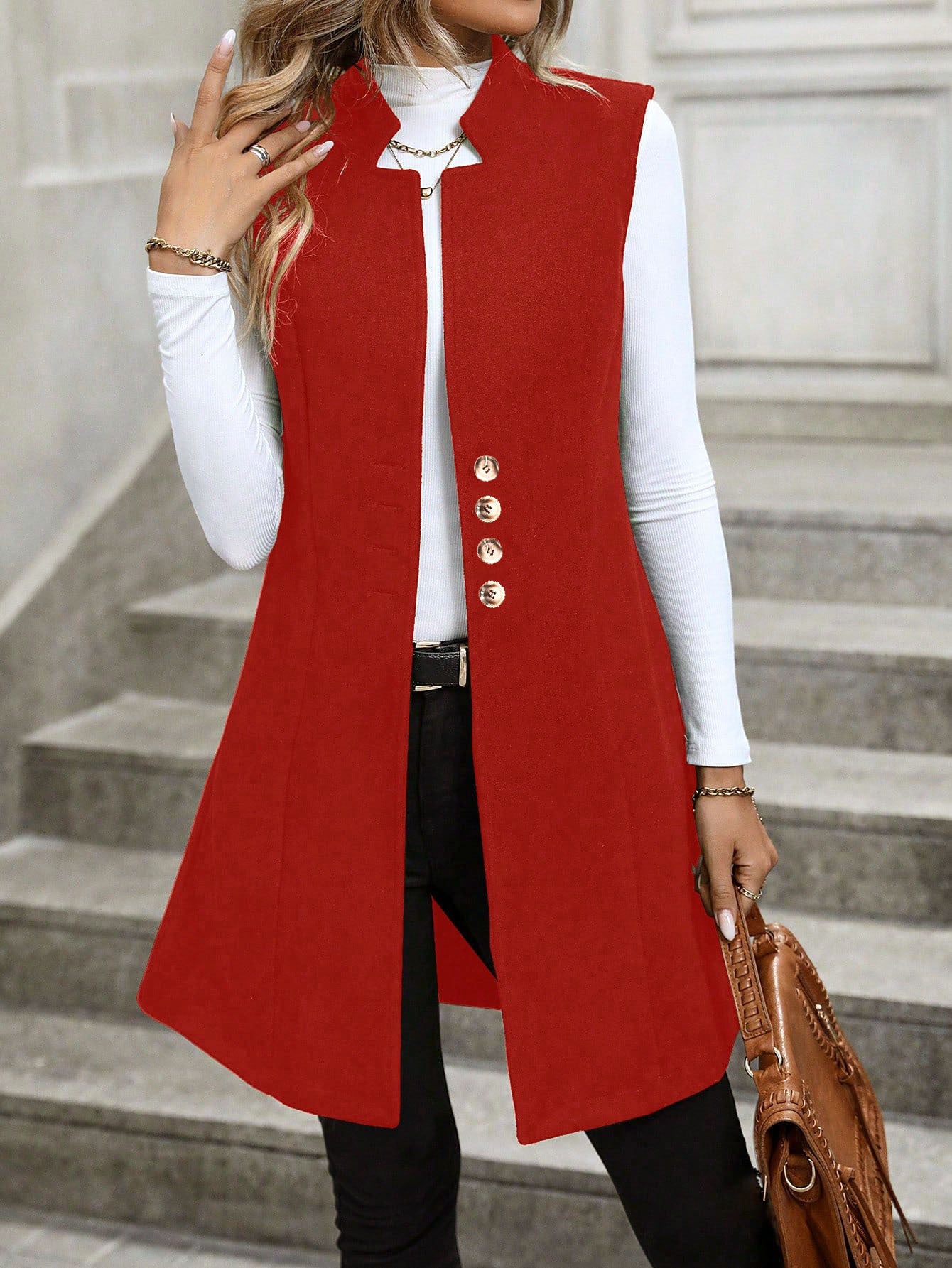 Fashionable Suit Elegant Sleeveless Women's Vest