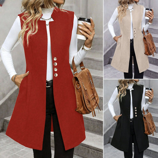 Fashionable Suit Elegant Sleeveless Women's Vest
